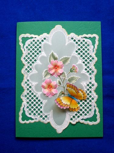 Butterfly in pergamano card