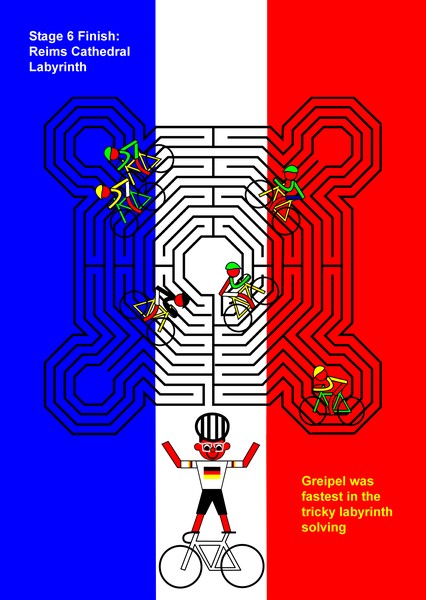 tour de france 2014 stage 6 reims cathedral labyrinth