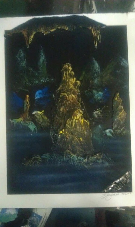 a tribute to our carlsbad cavernsspraycasso spraypainting spa spray paint Landscape The SMR