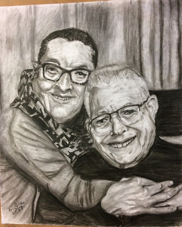 Couple Portrait/Charcoal/2017