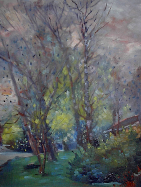 On a rainy spring morning