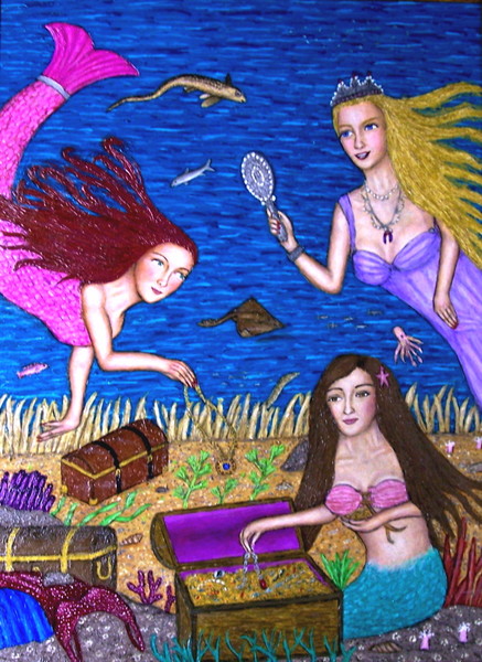 Mermaids Find a Treasure