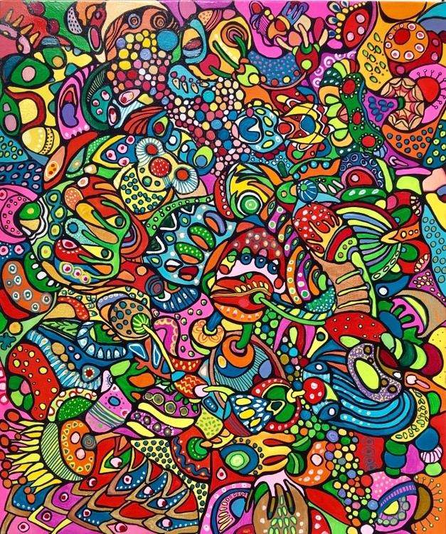Colorful abstract art by Veera Zukova