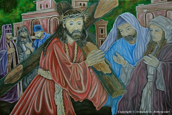 Jesus Carries Cross