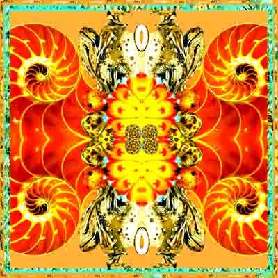 Mandala in orange