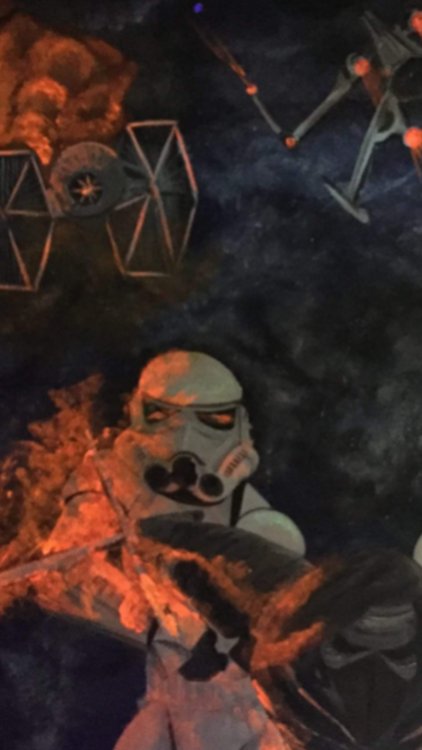 STARWARS MURAL I PAINTED