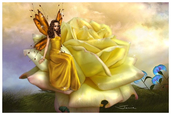 Yellow Rose Faery