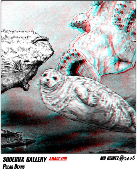 SHOEBOX GALLERY: POLAR BEARS (3-D)