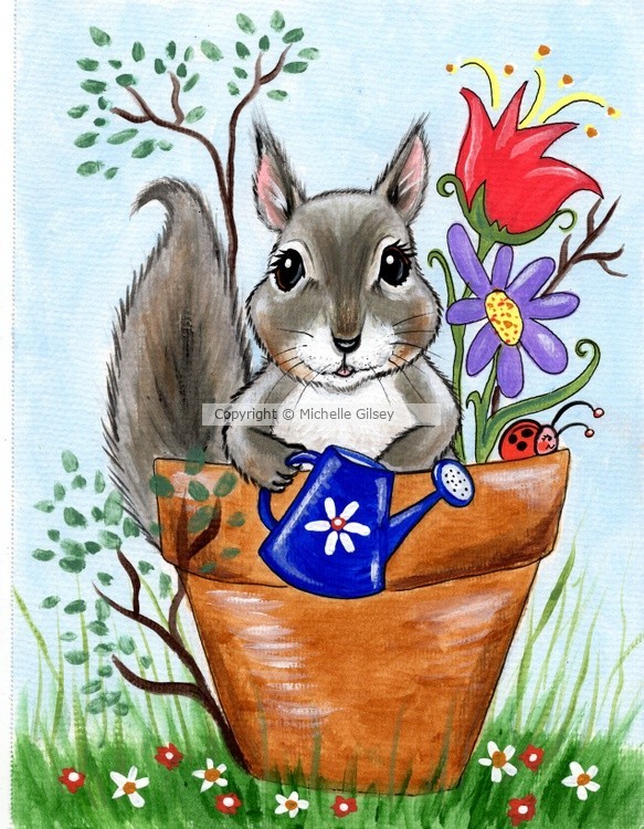 Garden Squirrel (Potted Paws) 