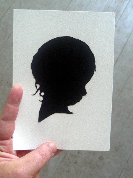 Pouty Child Silhouette. 