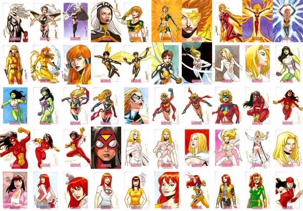 Women Of Marvel Sketch Cards Batch 2