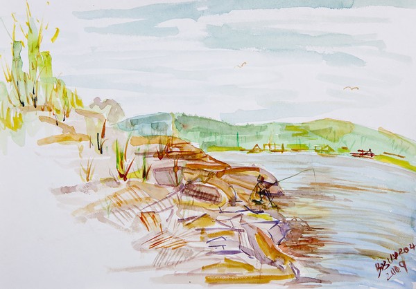 Fishing in Borovoye-Kazakhstan