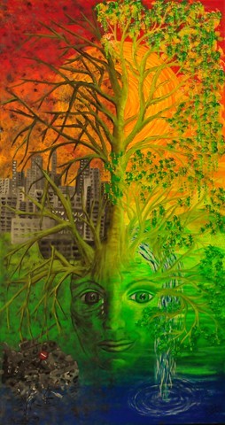 The Choice (Mother Earth) 80x50cm