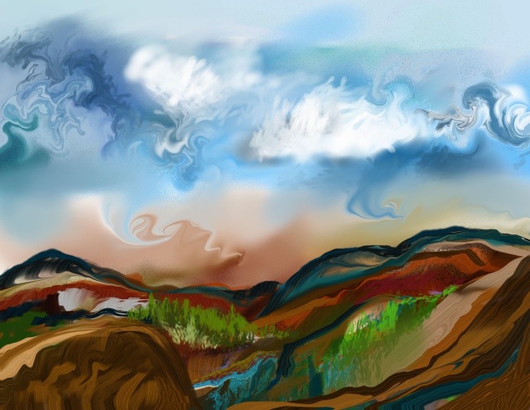 Abstract Landscape Painting