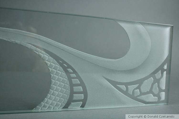 Etched Glass Shelf