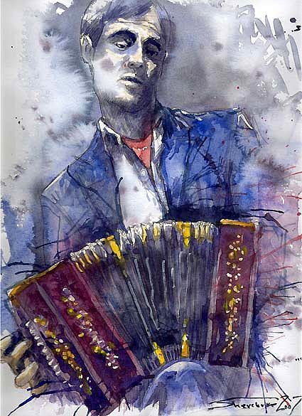 Jazz Concertina player