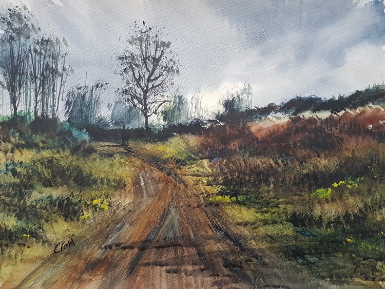 'Sunday Morning' Watercolour Painting by Steven Cronin