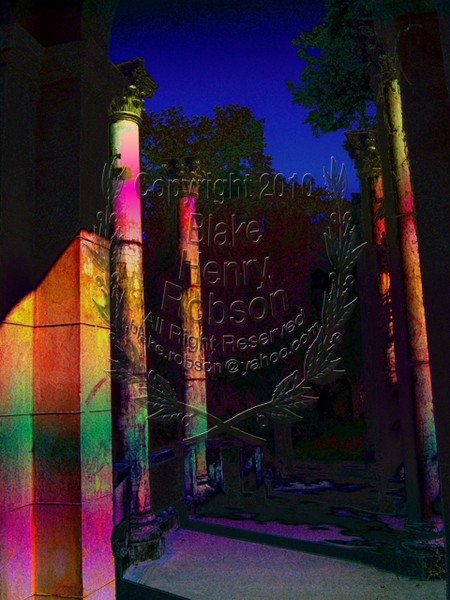 Tropical Ruins, Corinthian Columns, Holly Hill, Fl