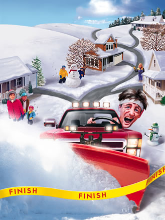 Snow plow marathon
