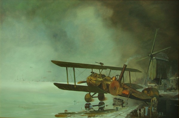 Madness of war. Steamaircraft.