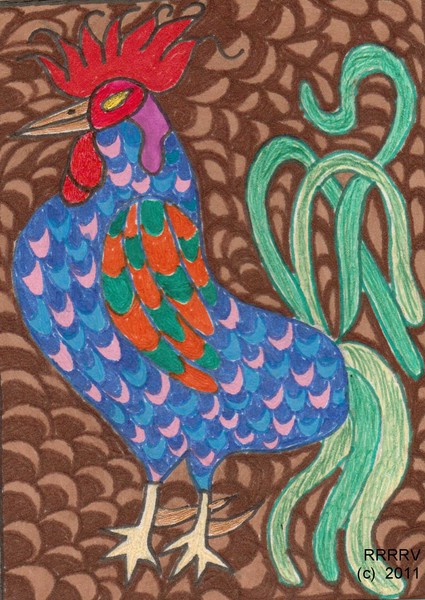 Rooster's Art Card 005 by RRRRV (c) 2011