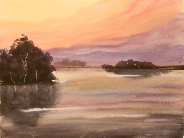 sunset lake 644