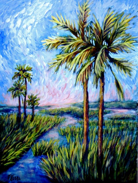 Salt Marsh Palms