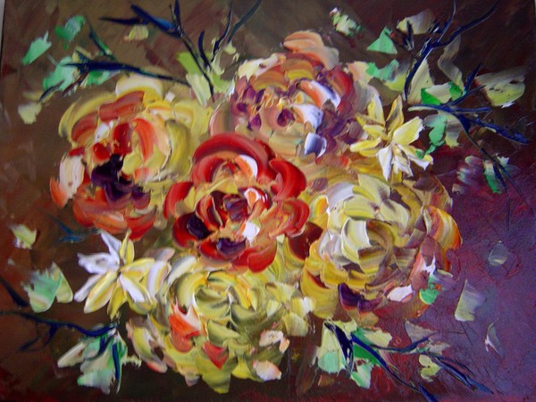 Original oil painting by Eugenia Abramson