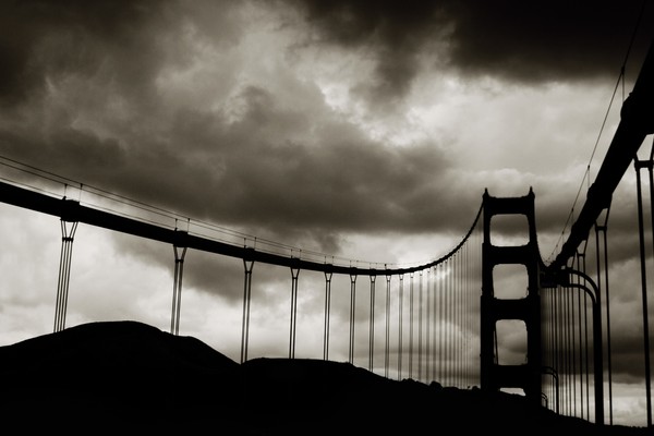 Golden Gate Silhouette