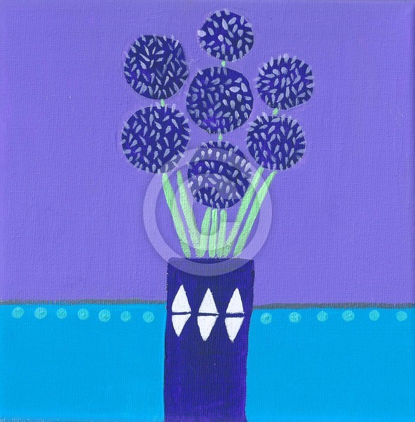 Allium Gladiators in a vase