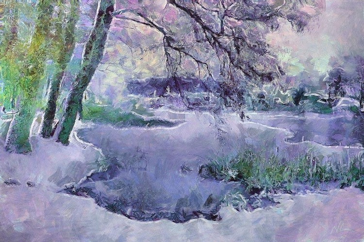 Apricot morning #4Nellie Vin ©Painting