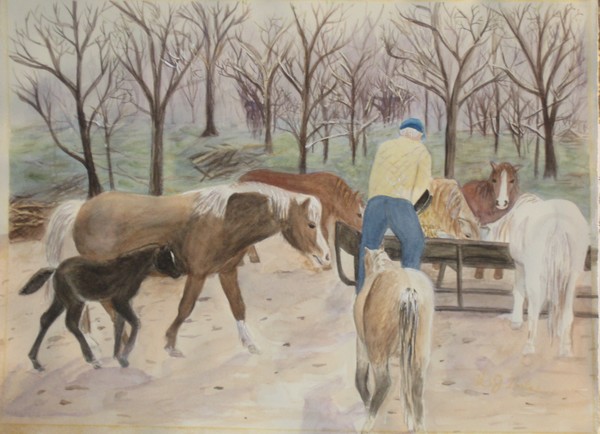 Pony Feeding Time