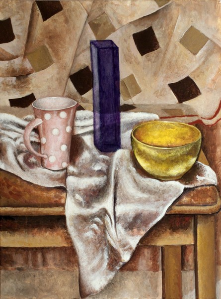 Still life with yellow bowl