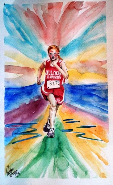 My Sarah Running Varsity Cross Country 7th Grade S