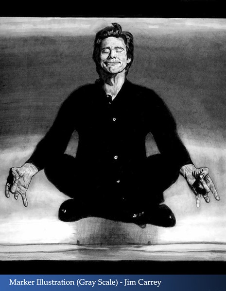 Marker Illustration - Jim Carrey