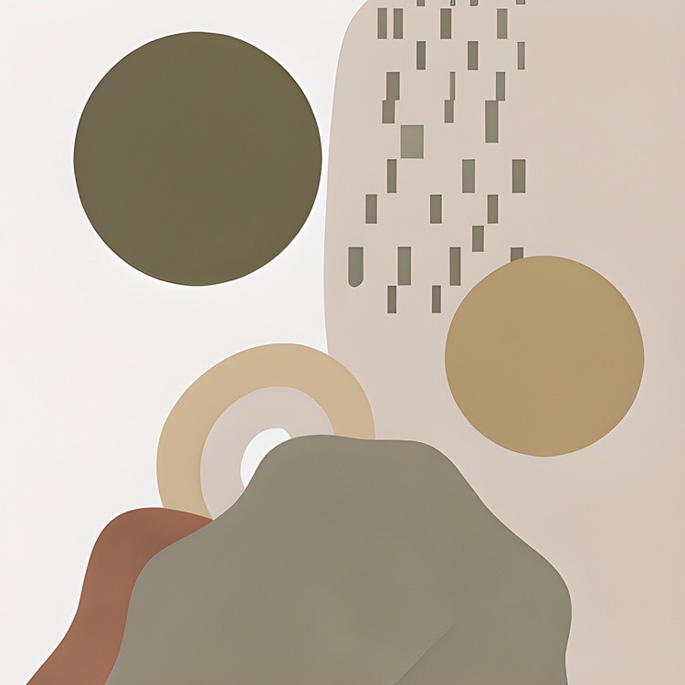 Earth tones miminalist landscape