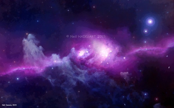Space 6 oil painting