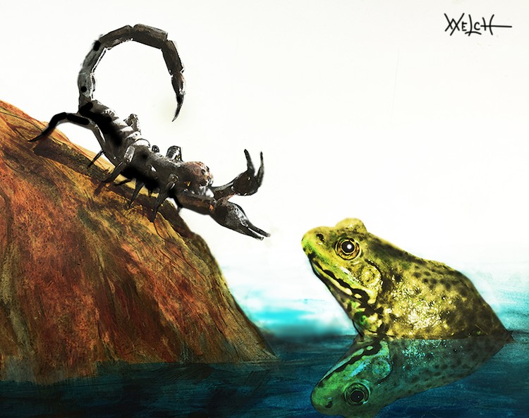 SCORPION & FROG