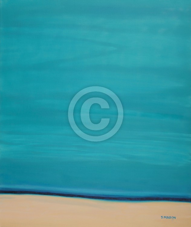 Calm beach.