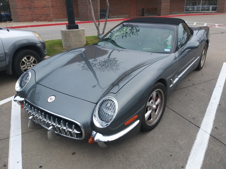 New and old Corvette