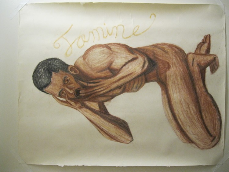 4HorsemenSelfPortraitFamine