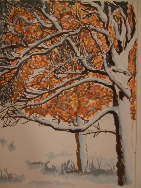 snowy trees