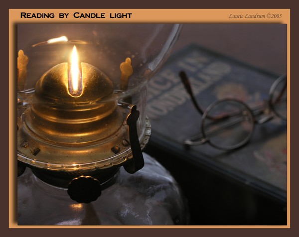 Reading by Candle Light