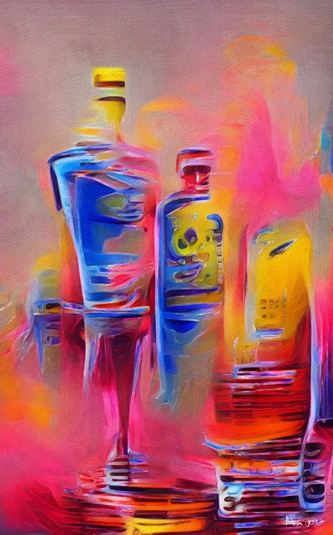 Bottles of Triple Sec