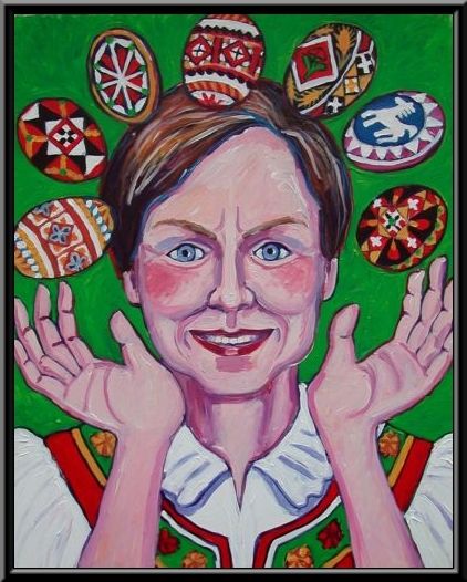 Nicole and her Pysanki (2003)
