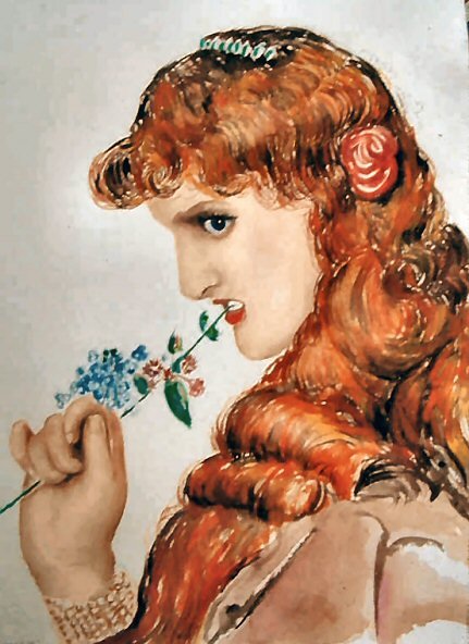pre-raphaelite watercolour 