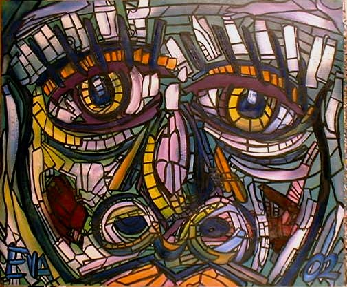 shattered: partial face