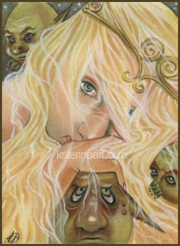 The Princess and the Goblin -ACEO