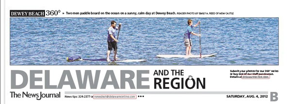 61st News Journal Panorama-Paddle Boarding