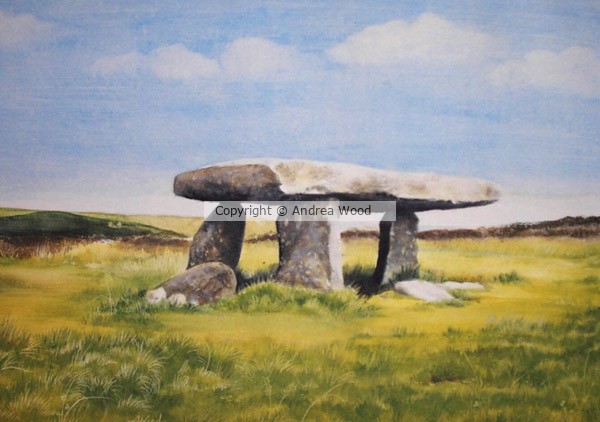 Lanyon Quoit standing stones.